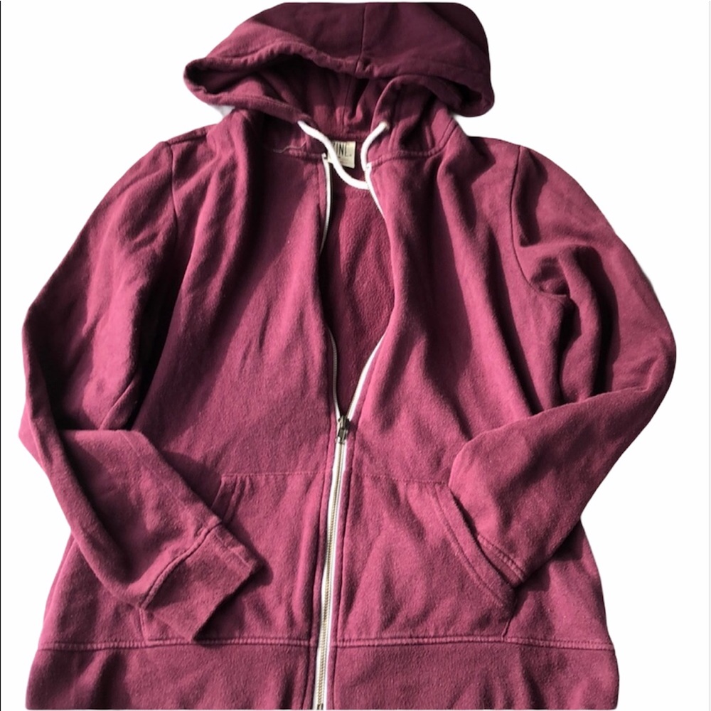 ZUMIEZ EGGPLANT ZIPUP